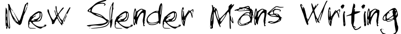 New Slender Mans Writing