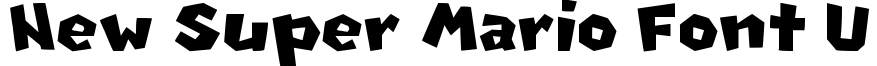 New Super Mario Font U