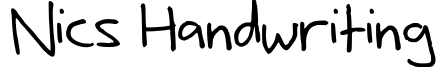 Nic's Handwriting
