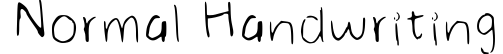 Normal Handwriting