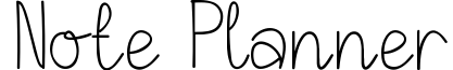 Note Planner