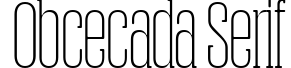 Obcecada Serif