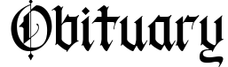 Obituary