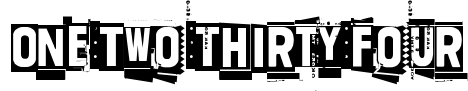 One two thirty-four