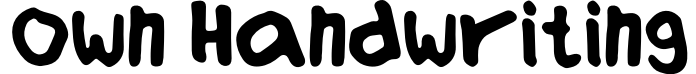 Own Handwriting