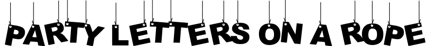 Party Letters On A Rope