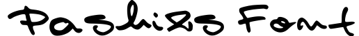 Pashiz's Font
