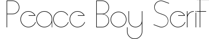 Peace Boy Serif