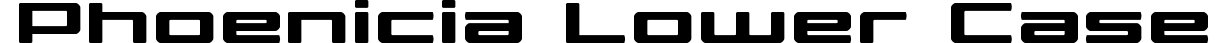 Phoenicia Lower Case