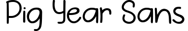 Pig Year Sans