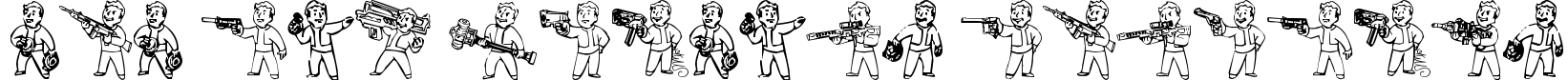 Pip Boy Weapons Dingbats