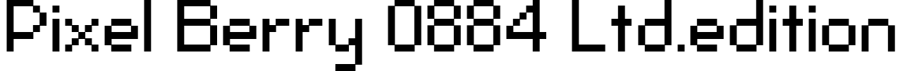 Pixel Berry 08/84 Ltd.Edition