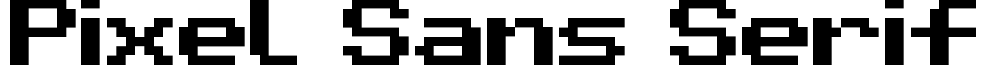 Pixel Sans Serif