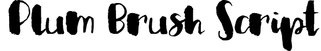 Plum Brush Script