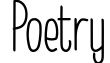 Poetry