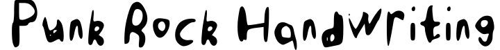 Punk Rock Handwriting