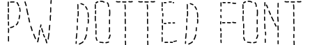 PW Dotted Font