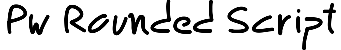 PW Rounded Script