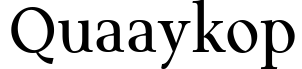 Quaaykop