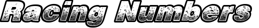 Racing Numbers