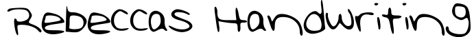 Rebeccas Handwriting