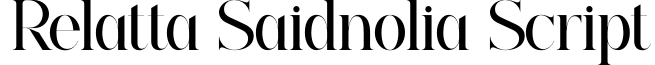 Relatta Saidnolia Script