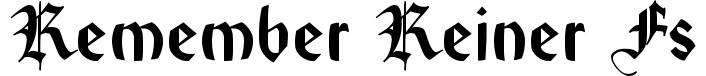 Remember Reiner FS