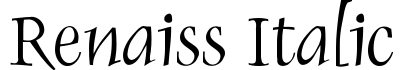 Renaiss Italic