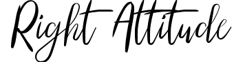 Right Attitude