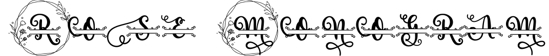 Rose Monogram