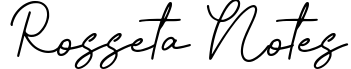 Rosseta Notes