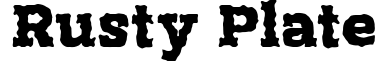 Rusty Plate