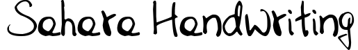 Sahara Handwriting