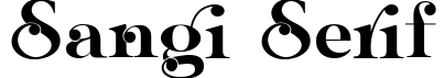 Sangi Serif