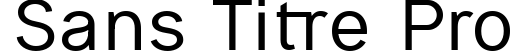 Sans-Titre Pro