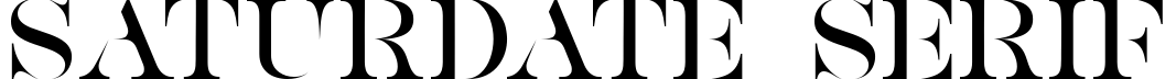Saturdate Serif