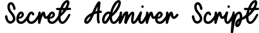 Secret Admirer Script