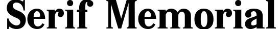 Serif Memorial