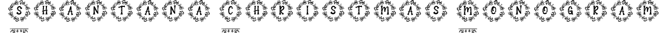 Shantana Christmas Monogram