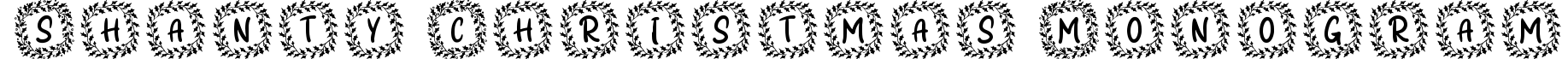 Shanty Christmas Monogram