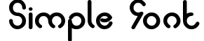 Simple Font