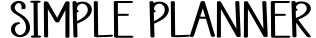 Simple Planner