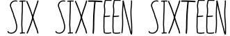 Six Sixteen Sixteen