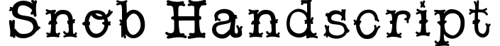Snob handscript