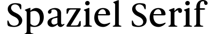 Spaziel Serif
