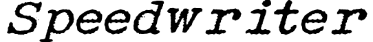 Speedwriter
