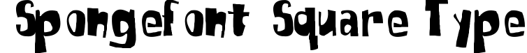 SpongeFont Square Type