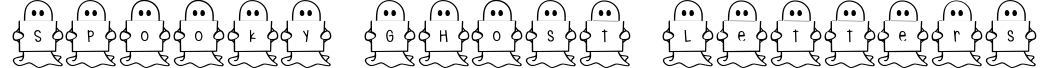 Spooky Ghost Letters