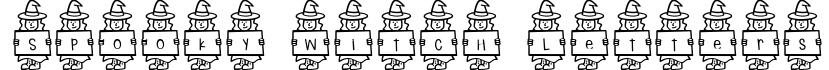 Spooky Witch Letters