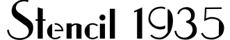 Stencil 1935